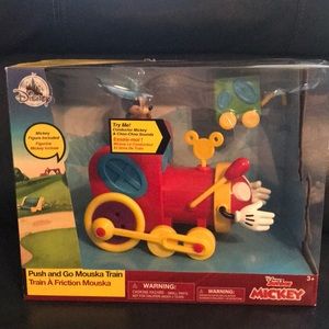 mickey mouse push and go mouska train